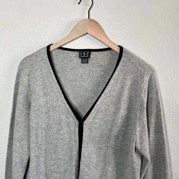 Inc Womens Vintage Cashmere Grau Cardigan Sweater Size Large - Picture 6 of 11